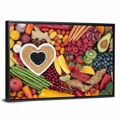 Heart-shaped Bowl of Superfoods Wall Art