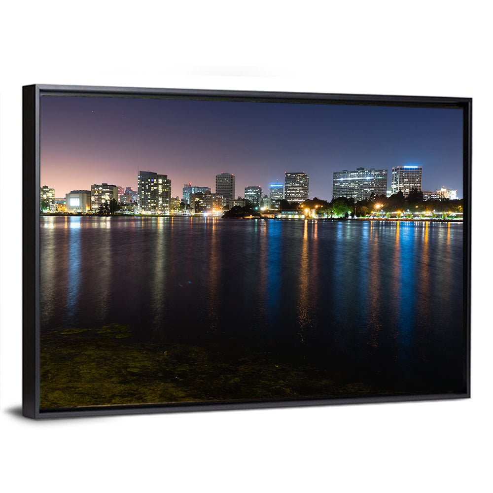 Oakland Skyline Over Lake Merritt Wall Art
