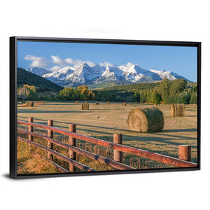 Hay Bales Colorado Fields Wall Art