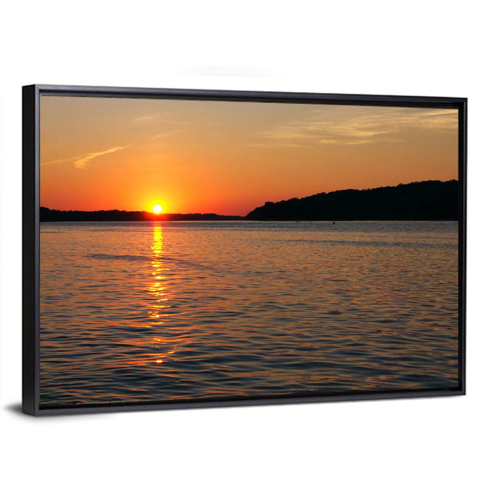 Mississippi River Sunset Wall Art