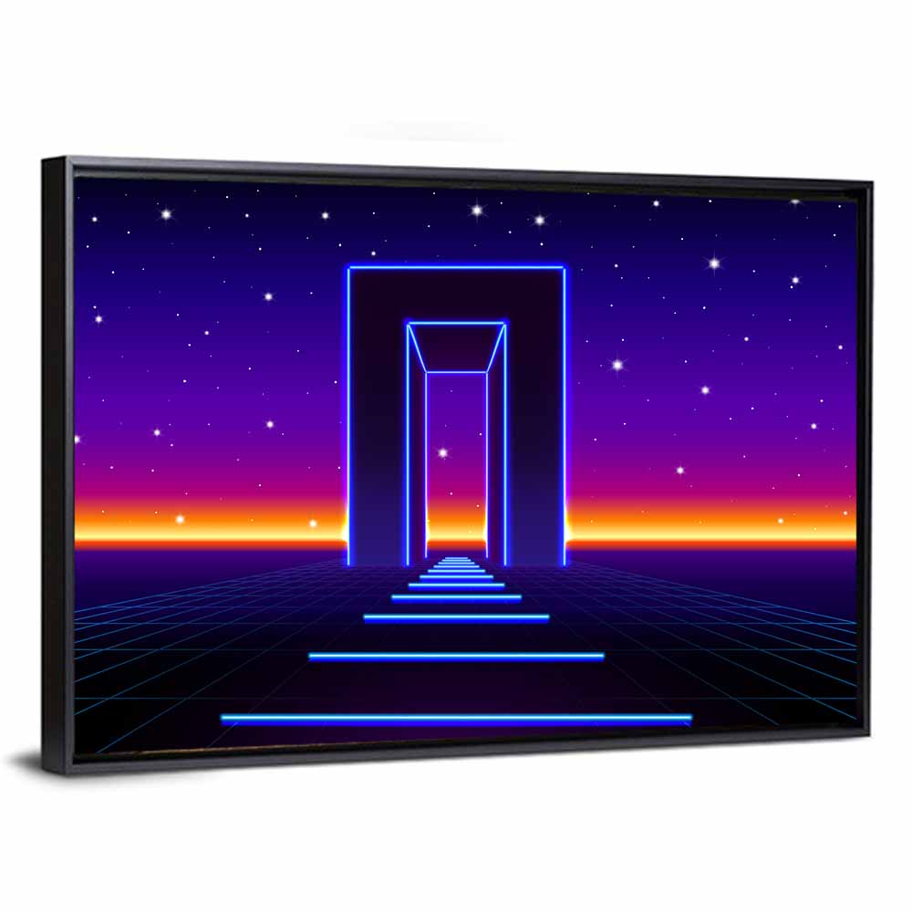 Neon Road to the Future Wall Art