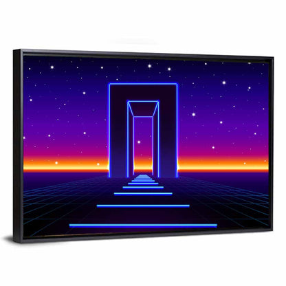 Neon Road to the Future Wall Art