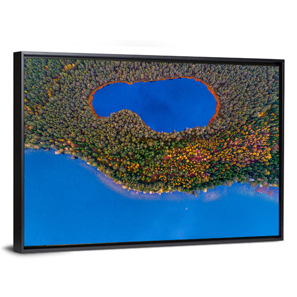 Autumn Forest Lake Wall Art