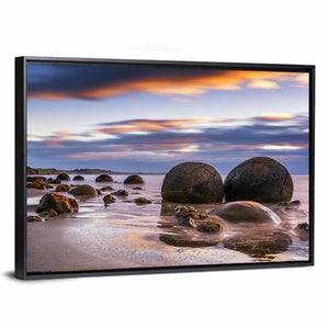 Moeraki Beach Sunset Wall Art