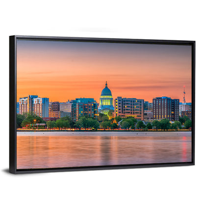 Madison State Capitol Skyline Wall Art