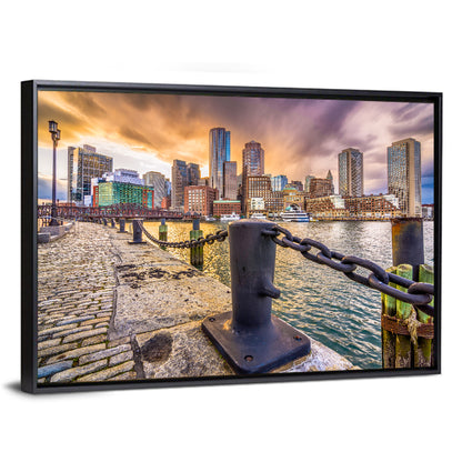 Boston Harbor at Dusk Wall Art