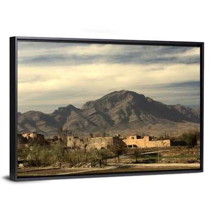 Afghan Mountain Village Wall Art