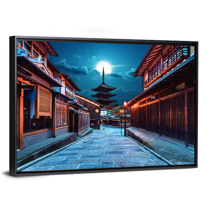 Moonlit Sannen Zaka Kyoto Wall Art