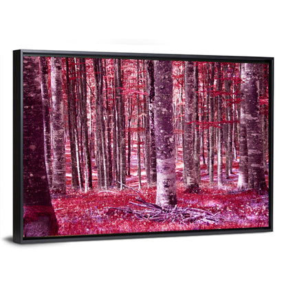 Red Forest Wall Art