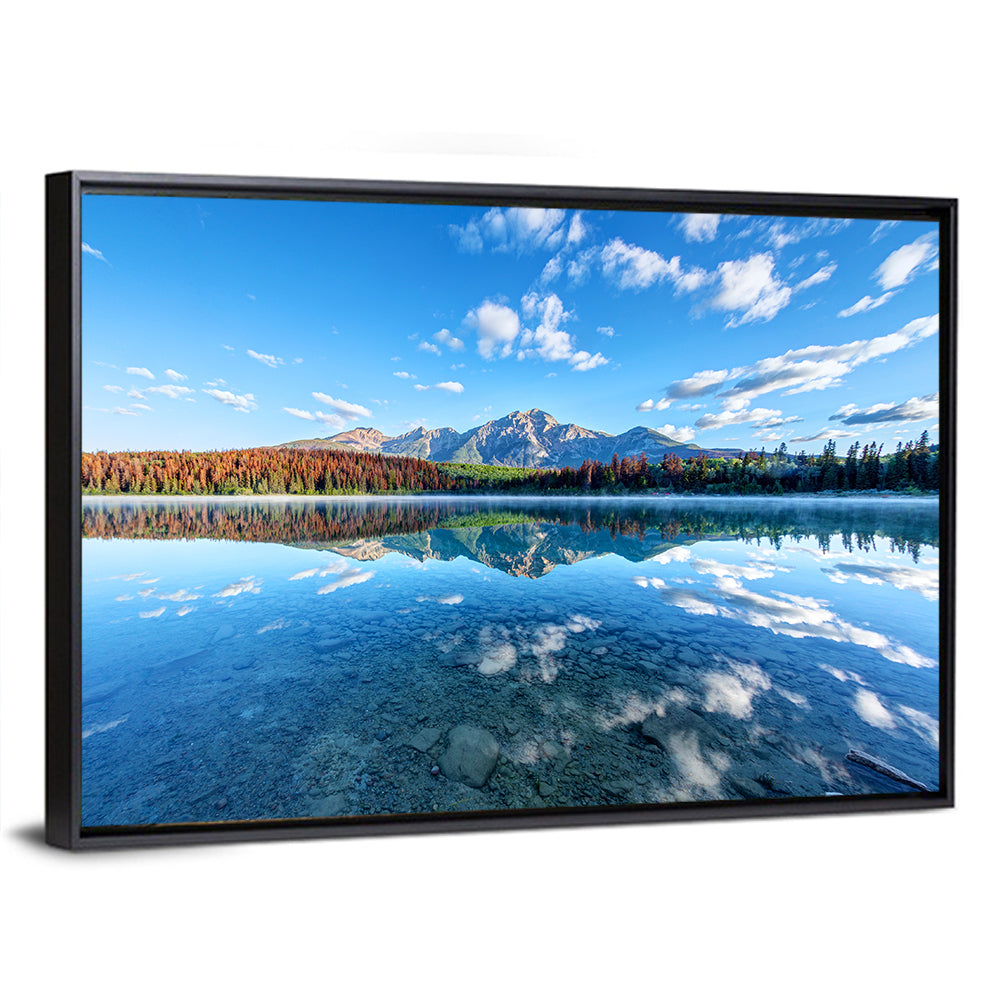 Patricia Lake Autumn Reflection Wall Art