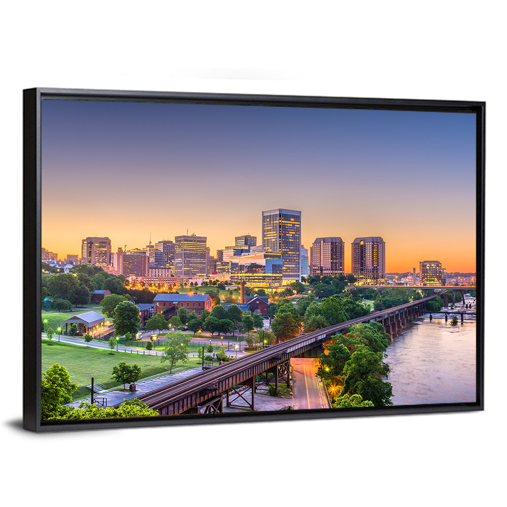 Richmond Skyline at Golden Hour Wall Art