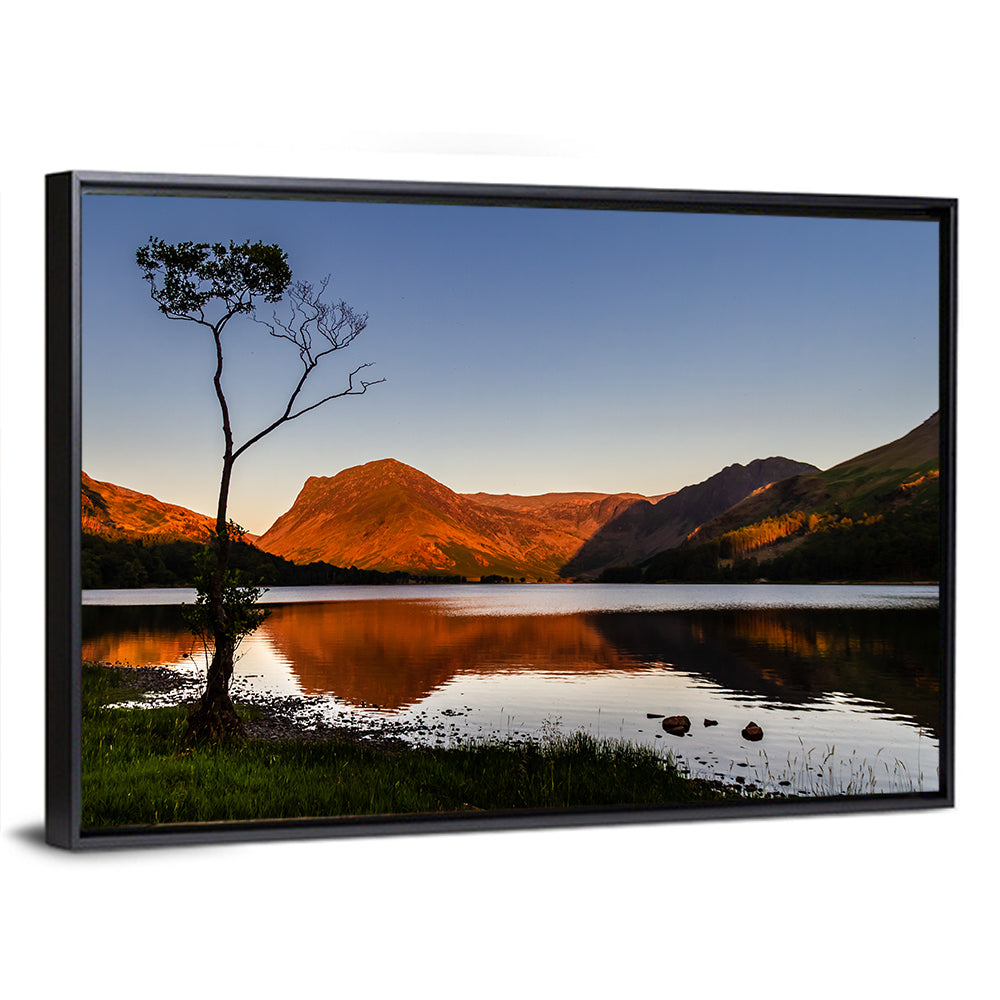 Buttermere Lone Tree Reflection Wall Art