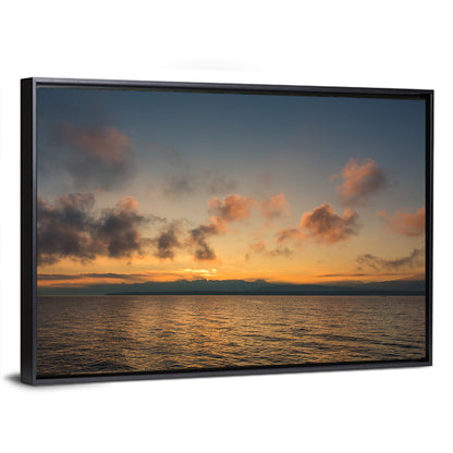Lake Leman Golden Sunset Wall Art