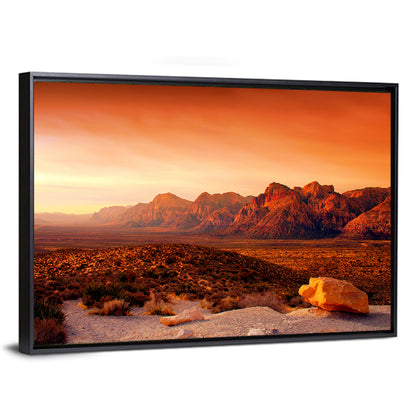 Red Rock Canyon Sunset Wall Art