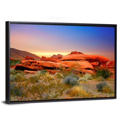 Red Rock Canyon Sunset Wall Art