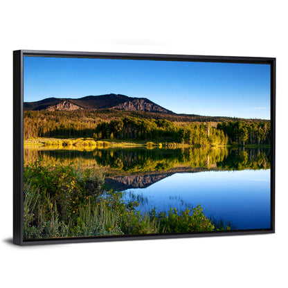 Golden Hour Mountain Lake Wall Art
