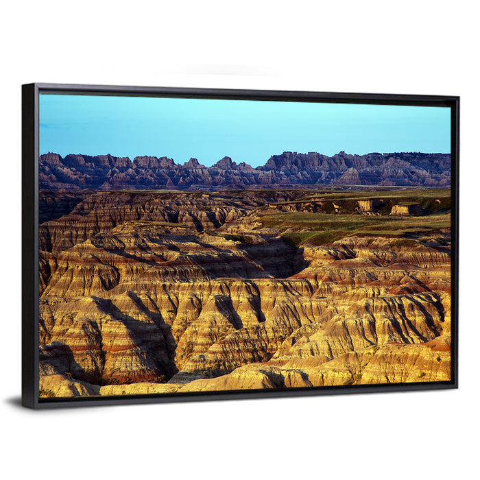 Badlands National Park Wall Art as a framed canvas