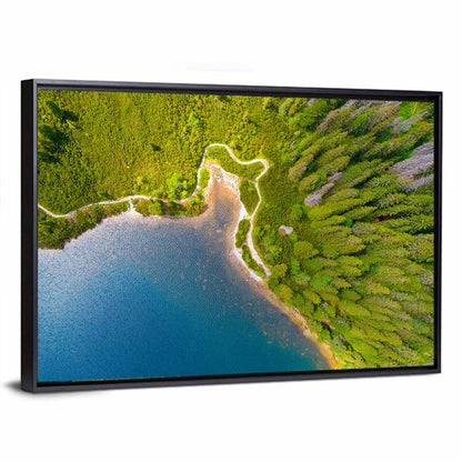 High Tatras Lake Aerial View Wall Art