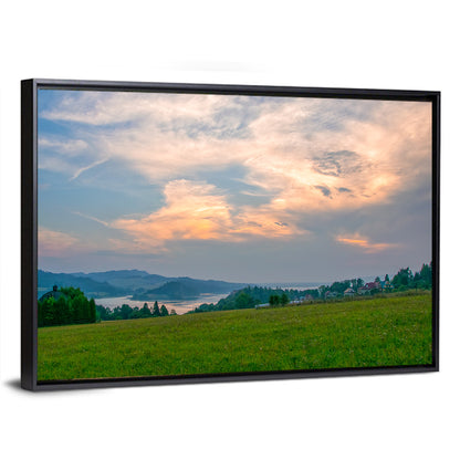 Czorsztynskie Lake Meadow at Dusk Wall Art