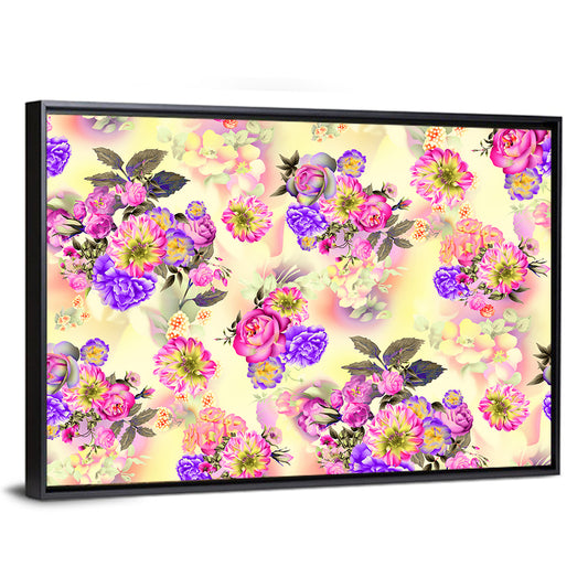 Roses & Iris Flowers Wall Art