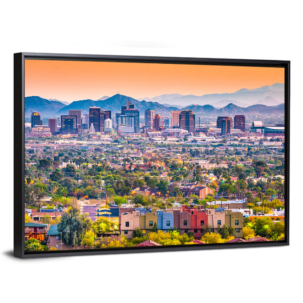 Phoenix Golden Hour Cityscape Wall Art