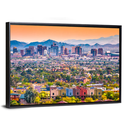 Phoenix Golden Hour Cityscape Wall Art