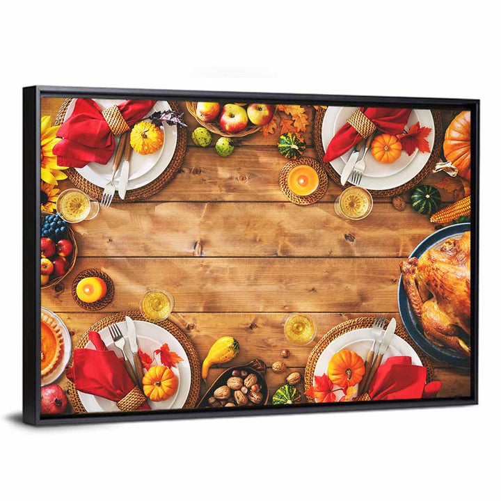 Rustic Thanksgiving Tabletop Wall Art