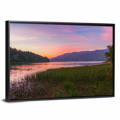Whitefish Lake Sunset Glow Wall Art