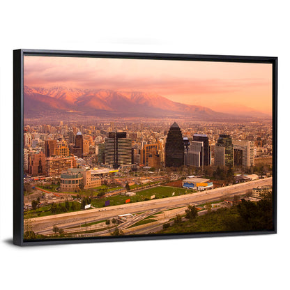 Santiago Skyline Wall Art