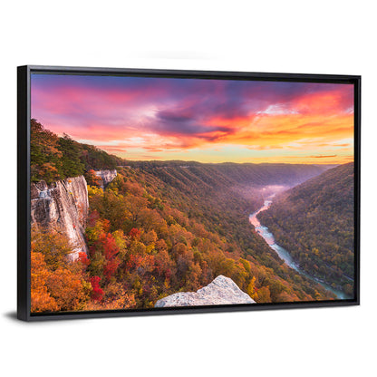 New River Gorge Sunset Wall Art