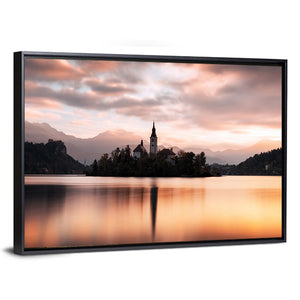 Bled Lake Sunrise Wall Art