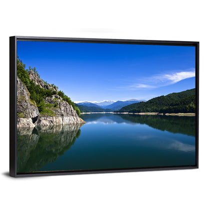 Calm Mountain Lake Reflection Wall Art