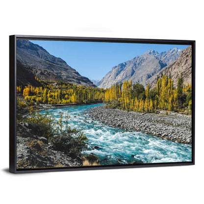 Autumn on the Gilgit River Wall Art