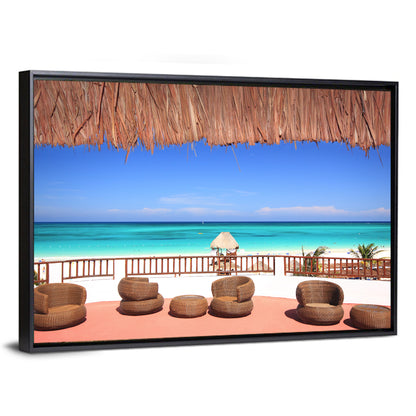 Beach Resort Balcony View Wall Art