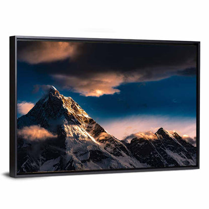 Mt Masherbrum Golden Hour Wall Art