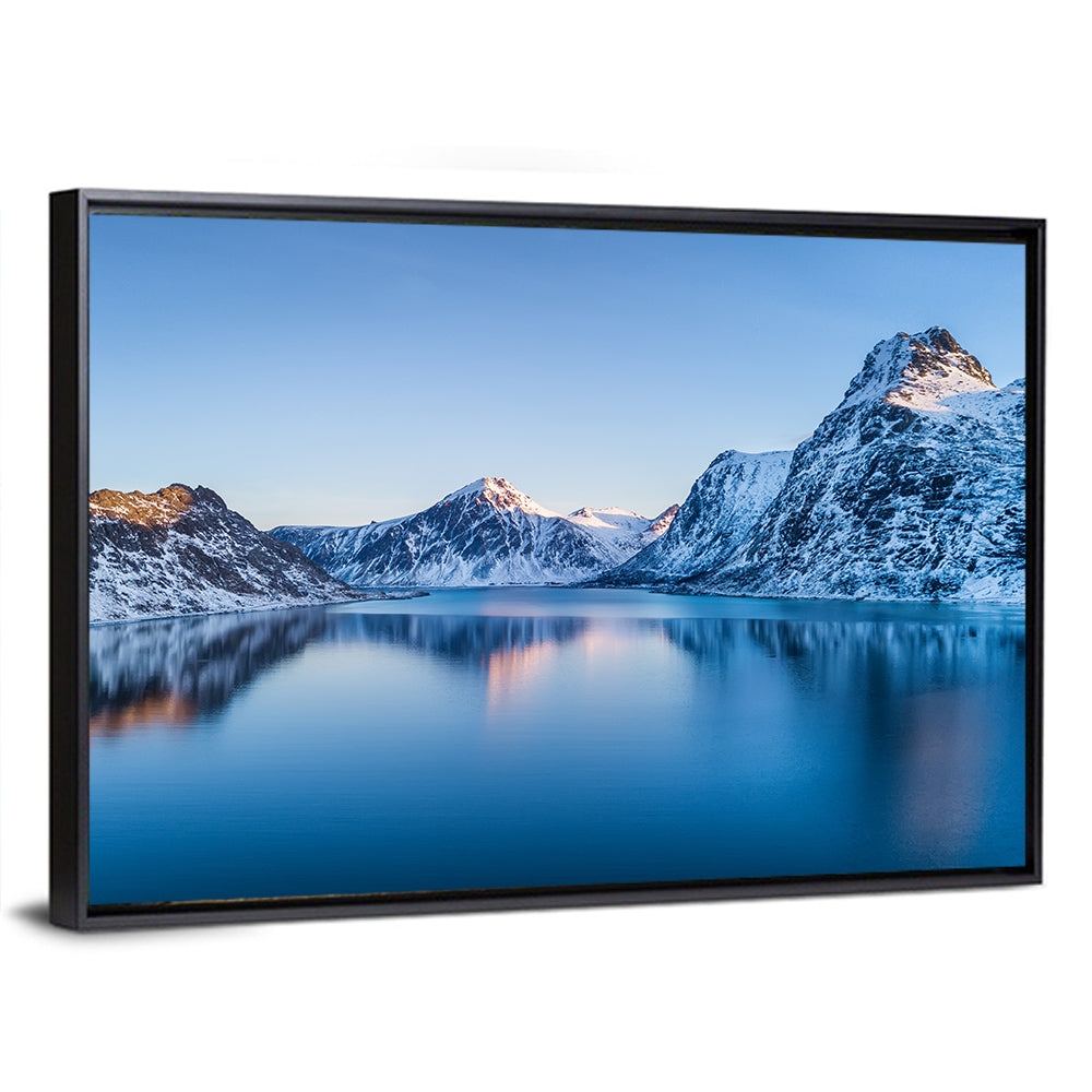 Snowy Lofoten Reflection Wall Art
