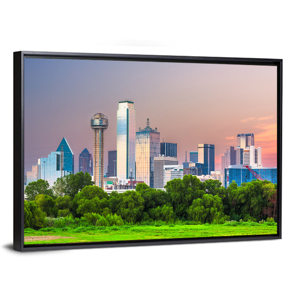 Dallas Golden Hour Skyline Wall Art
