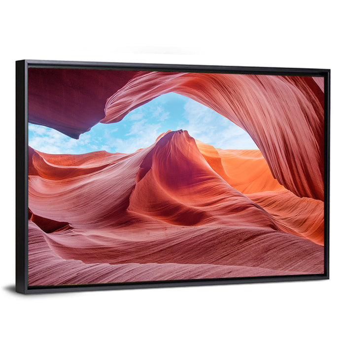Antelope Canyon, Page Wall Art as a framed canvas