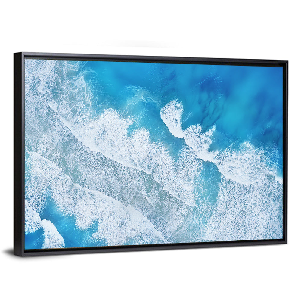 Aerial Turquoise Waves Wall Art