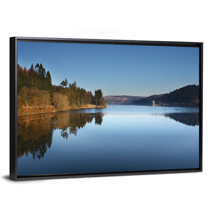 Lake Vyrnwy Golden Hour Reflection Wall Art