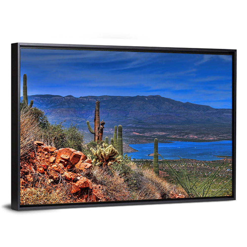 Roosevelt Lake Saguaro Vista Wall Art