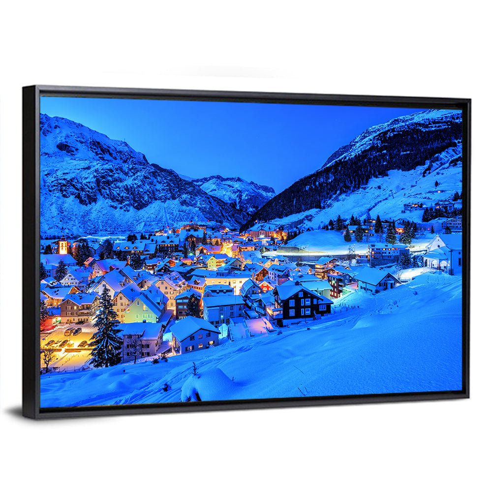 Andermatt Winter Village Wall Art