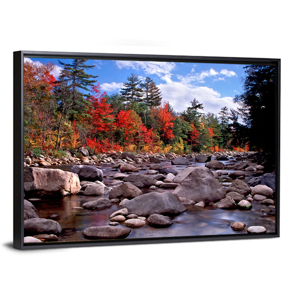 New Hampshire Autumn Stream Wall Art