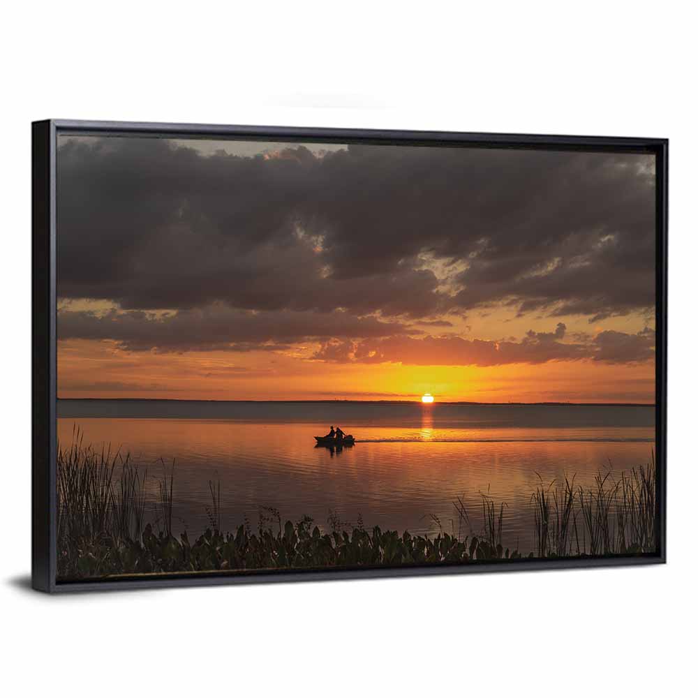 Lake Apopka Sunset Silhouette Wall Art