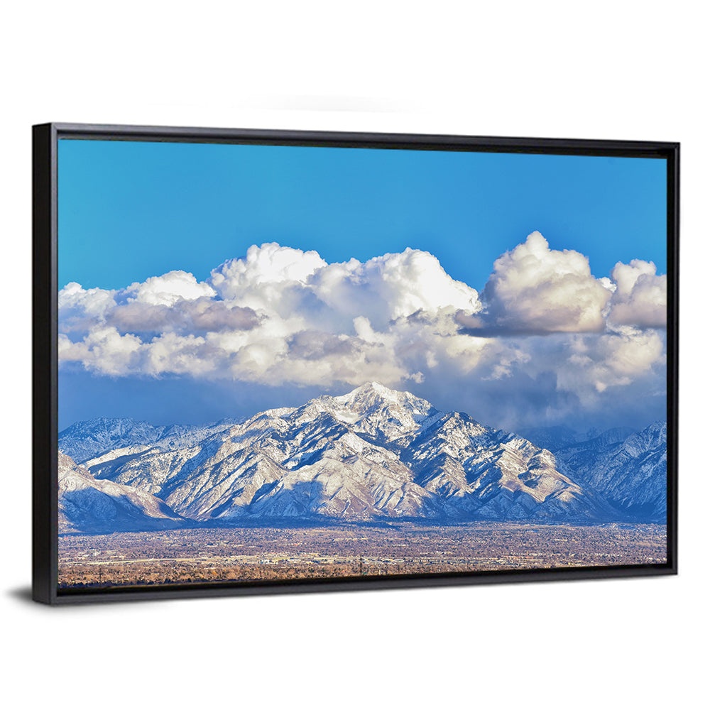 Wasatch Snow Capped Peaks Wall Art