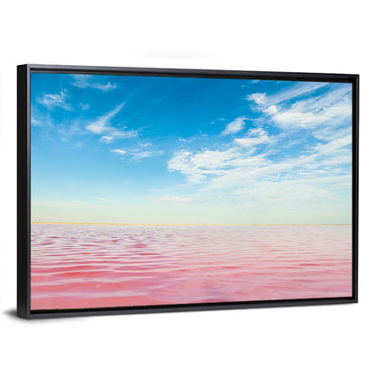 Pink Lake Horizon Wall Art