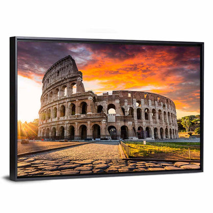 Sunrise Over the Colosseum Wall Art