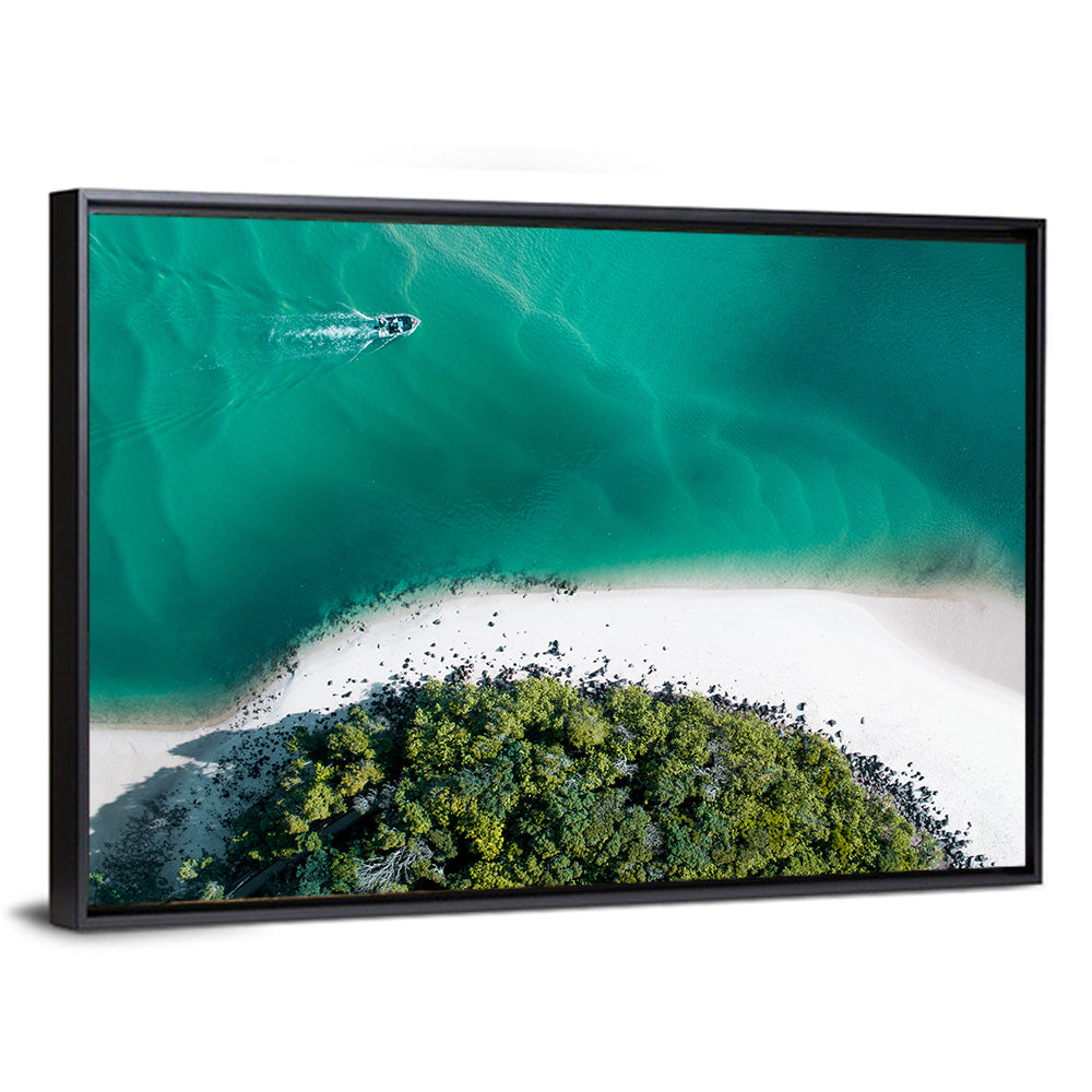 Clam Beach Aerial View Wall Art