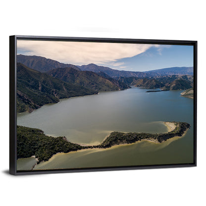 Pyramid Lake Aerial View Wall Art