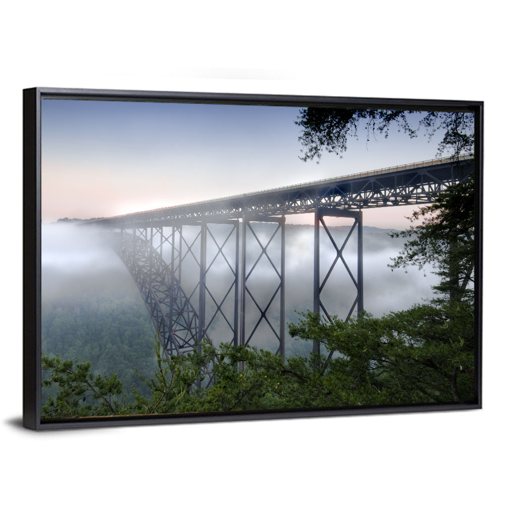 New River Gorge Bridge at Dawn Wall Art